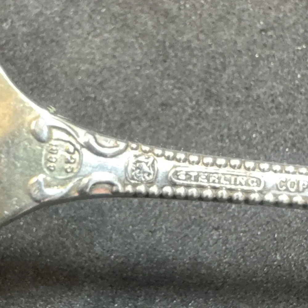 Canterbury by Towle Sterling Silver Pickle Fork Gold Wash Long 8 5/8